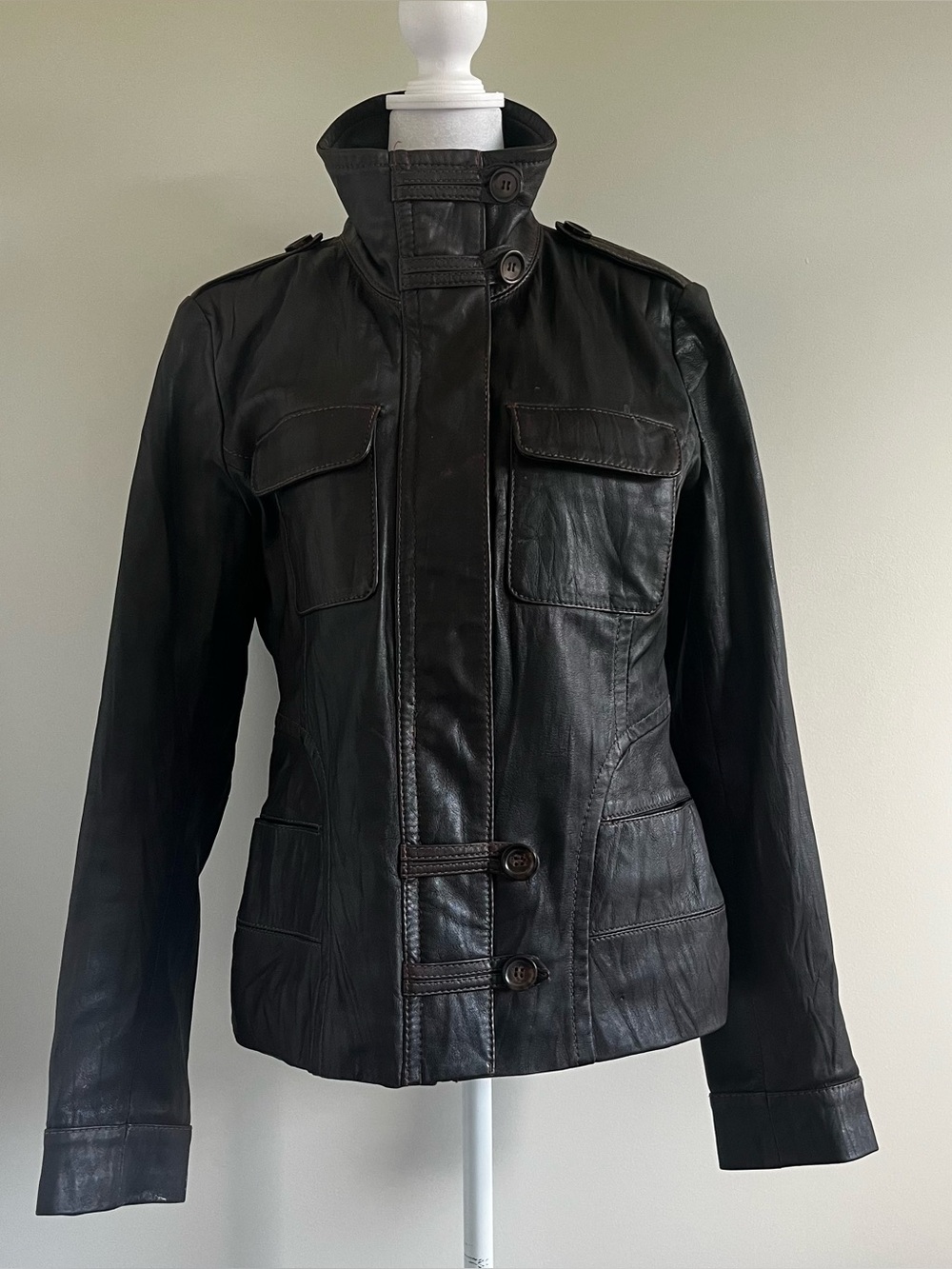 Dark Brown Vintage Danier Leather Jacket